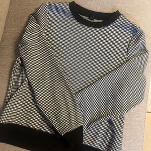 Only black and white crewneck sweater